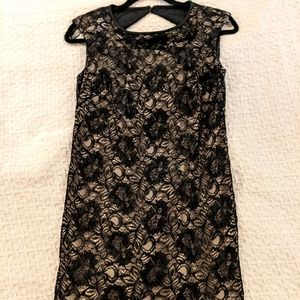 Maggy london mini black lace dress